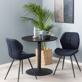 Wooden Cafe Dining Table for 2 to 4 People Round - Ibiza