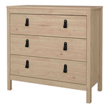 Wooden Chest Of 3 Drawers - Barcelona