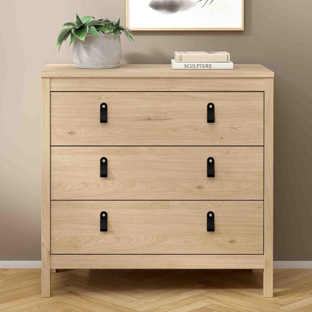 Wooden Chest Of 3 Drawers - Barcelona