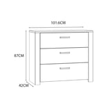 Wooden Chest Of 3 Drawers - Bohol