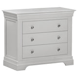 Wooden Chest Of 3 Drawers - Bordeaux