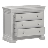 Wooden Chest Of 3 Drawers - Bordeaux