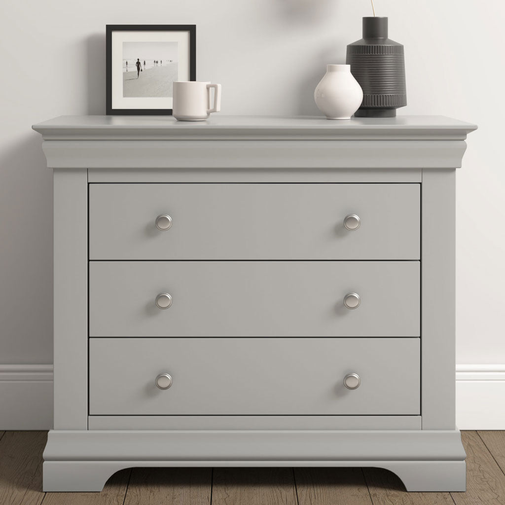 Wooden Chest Of 3 Drawers - Bordeaux