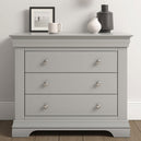 Wooden Chest Of 3 Drawers - Bordeaux