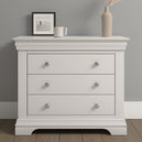 Wooden Chest Of 3 Drawers - Bordeaux