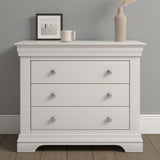Wooden Chest Of 3 Drawers - Bordeaux