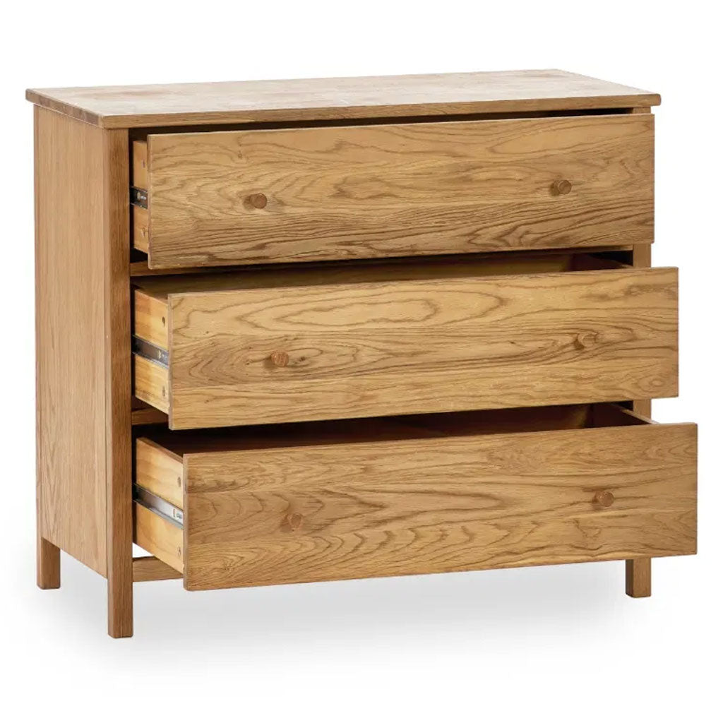 Wooden Chest Of 3 Drawers - Coxmoor