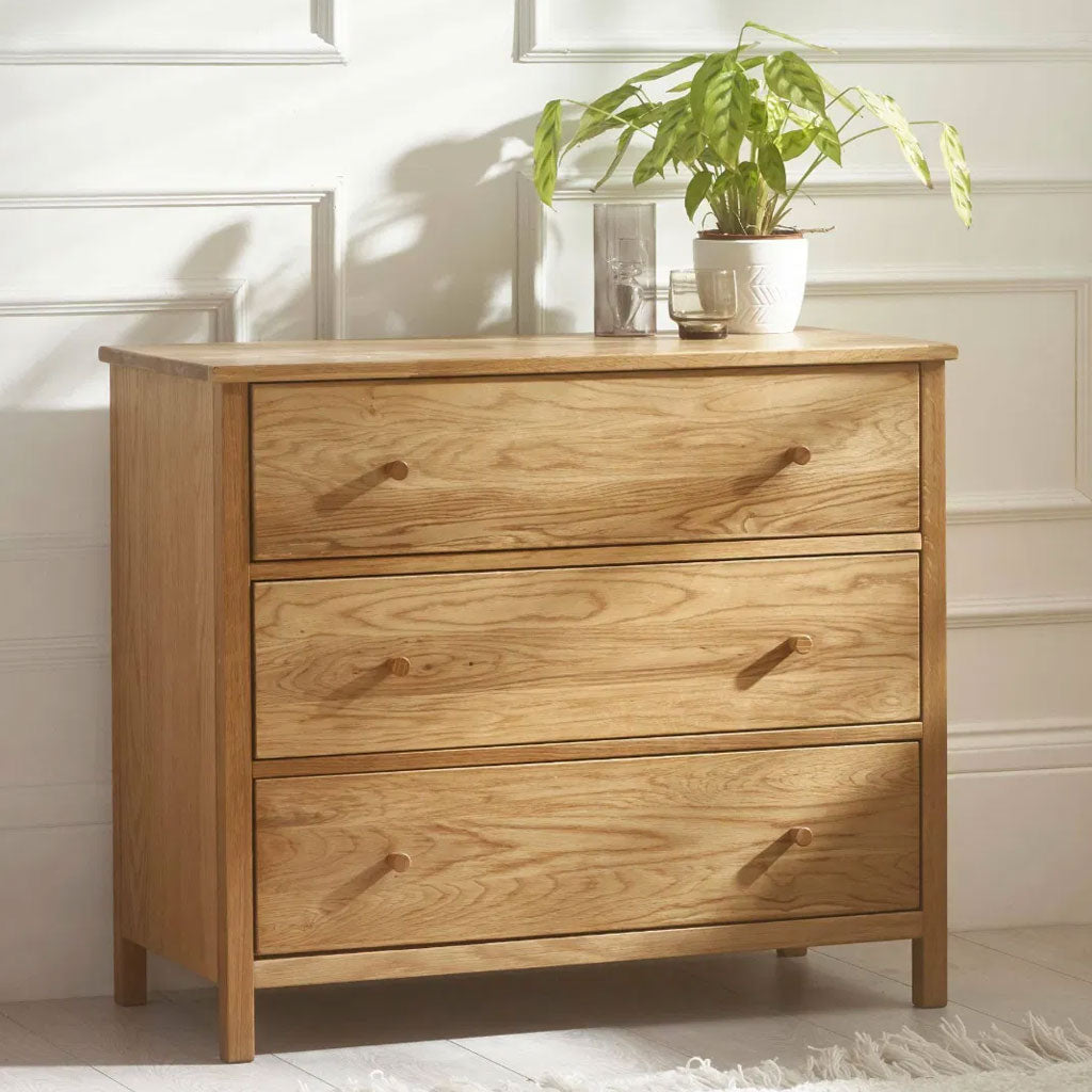 Wooden Chest Of 3 Drawers - Coxmoor