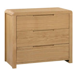 Wooden Chest Of 3 Drawers - Curve