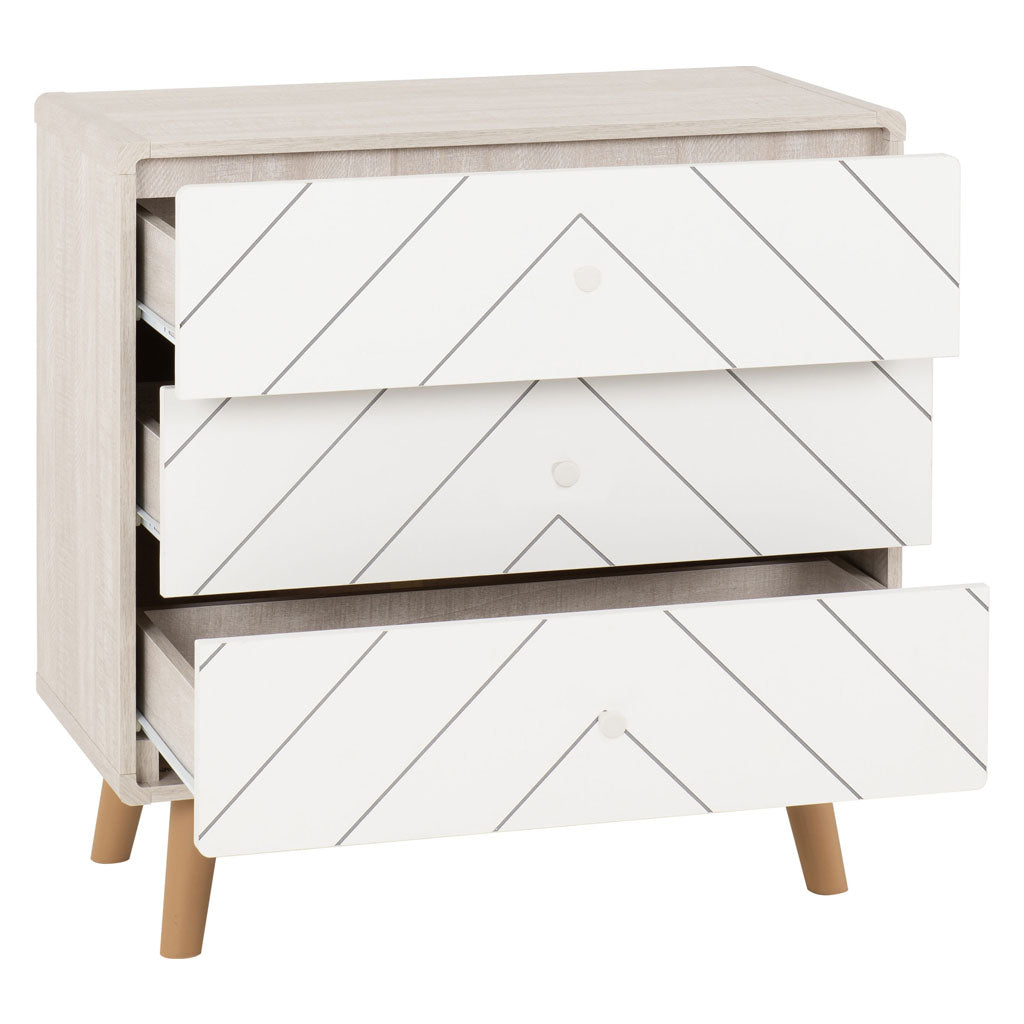 Wooden Chest Of 3 Drawers - Dixie