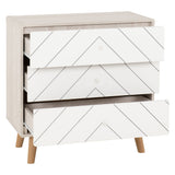 Wooden Chest Of 3 Drawers - Dixie