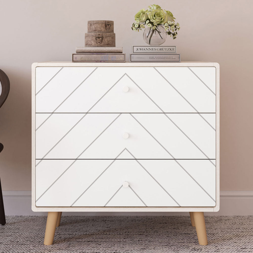 Wooden Chest Of 3 Drawers - Dixie