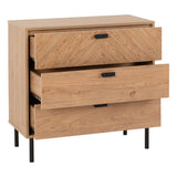 Wooden Chest Of 3 Drawers - Leon