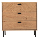 Wooden Chest Of 3 Drawers - Leon