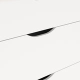 Wooden Chest Of 3 Drawers With White Fronts - Ikast