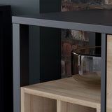 Wooden Chest Of 3 Drawers With Wine Rack - High Rock