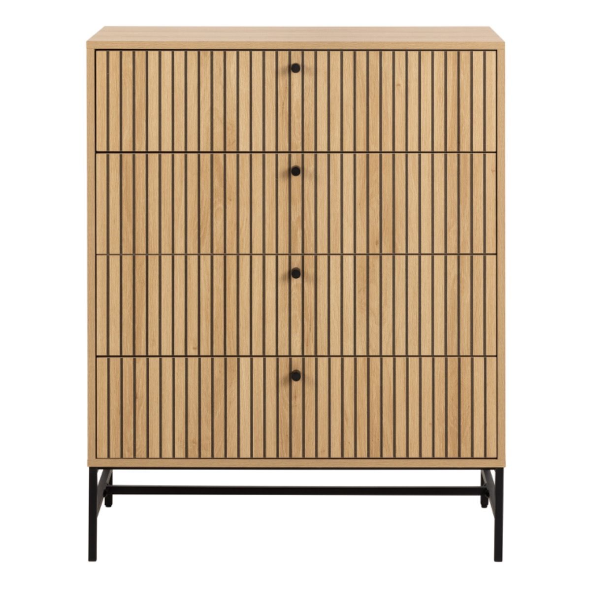 Wooden Chest Of 4 Drawers - Albany