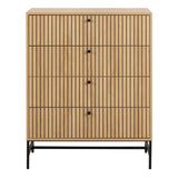 Wooden Chest Of 4 Drawers - Albany