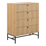 Wooden Chest Of 4 Drawers - Albany