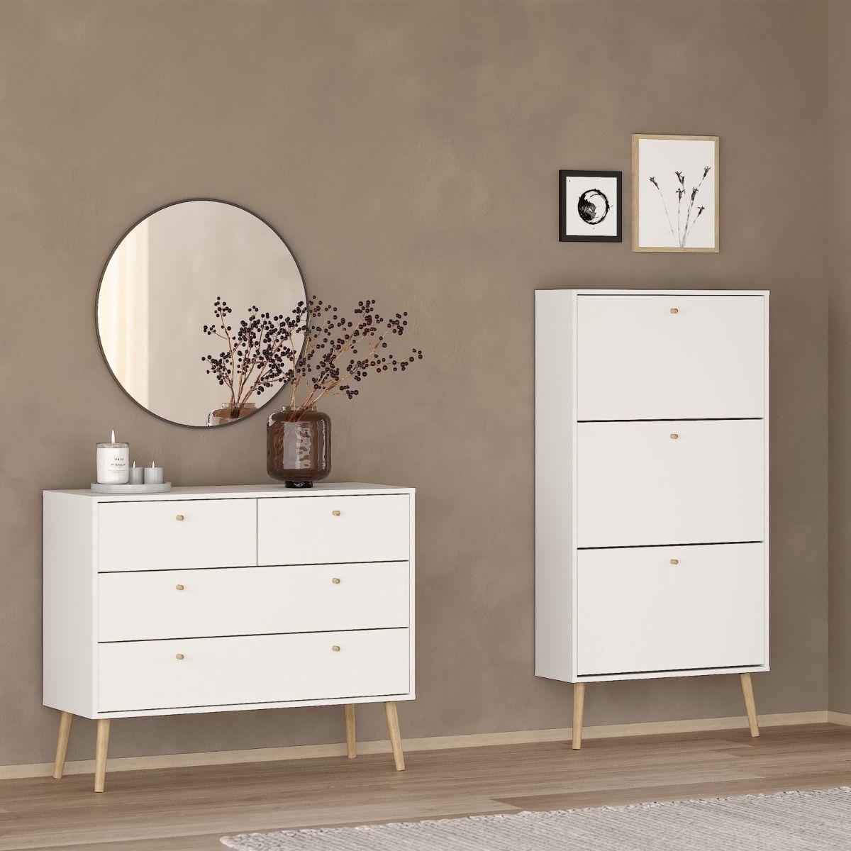 Wooden Chest Of 4 Drawers - Cumbria