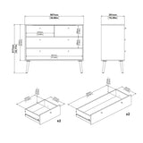 Wooden Chest Of 4 Drawers - Cumbria