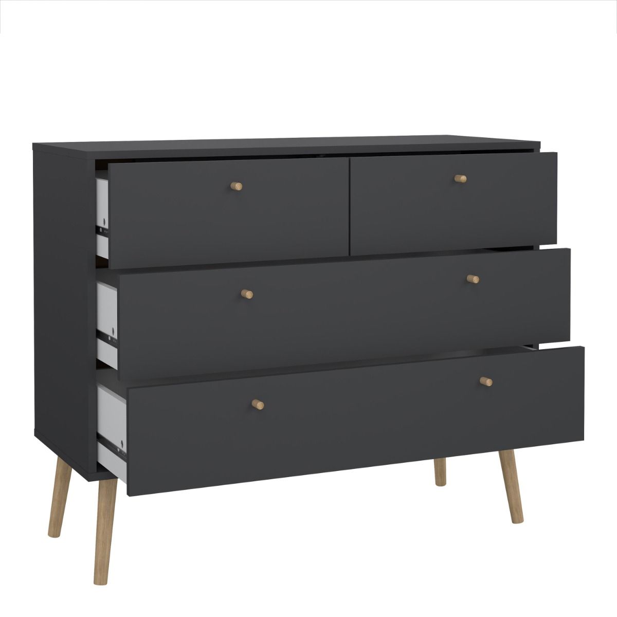 Wooden Chest Of 4 Drawers - Cumbria