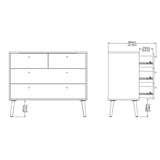 Wooden Chest Of 4 Drawers - Cumbria