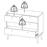 Wooden Chest Of 4 Drawers - Cumbria