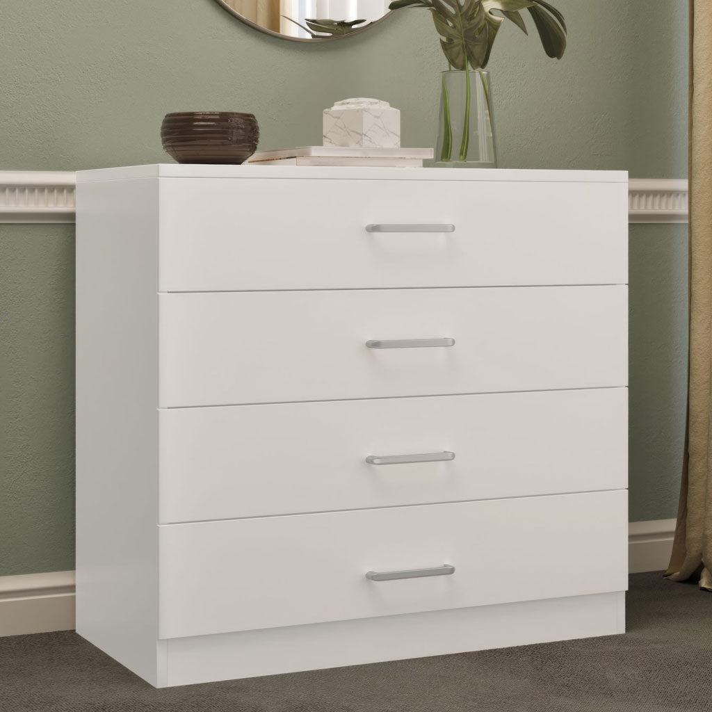 Wooden Chest Of 4 Drawers - Dakota