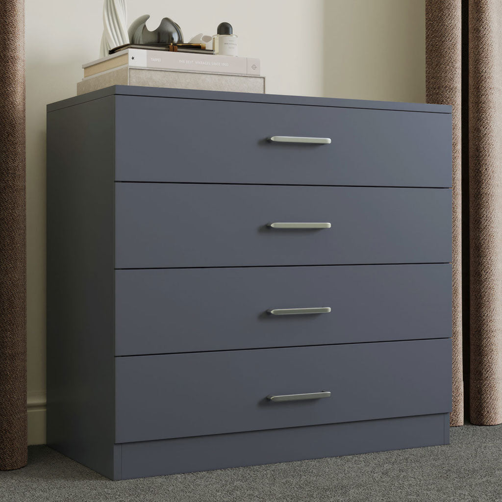 Wooden Chest Of 4 Drawers - Dakota