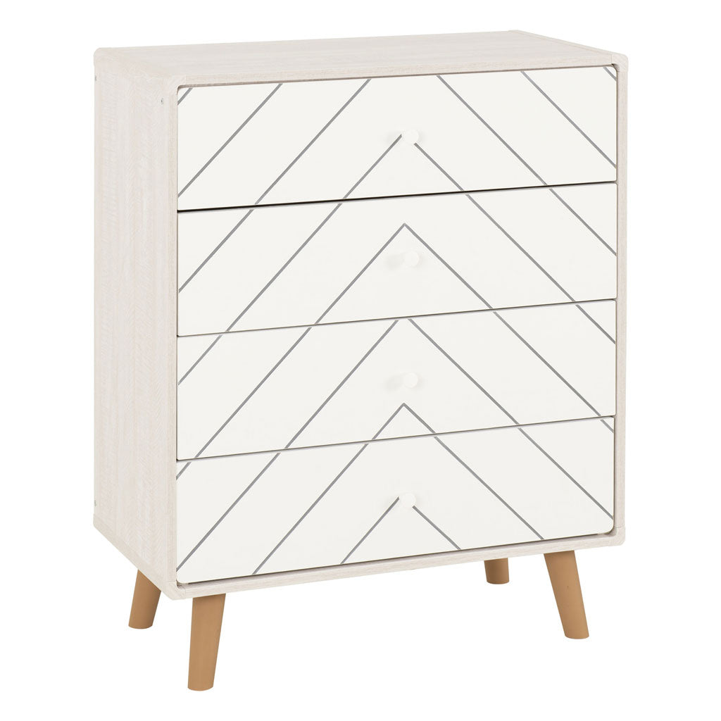 Wooden Chest Of 4 Drawers - Dixie