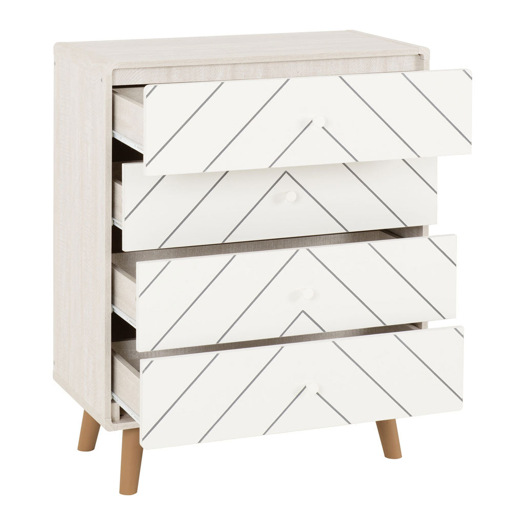 Wooden Chest Of 4 Drawers - Dixie