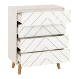Wooden Chest Of 4 Drawers - Dixie