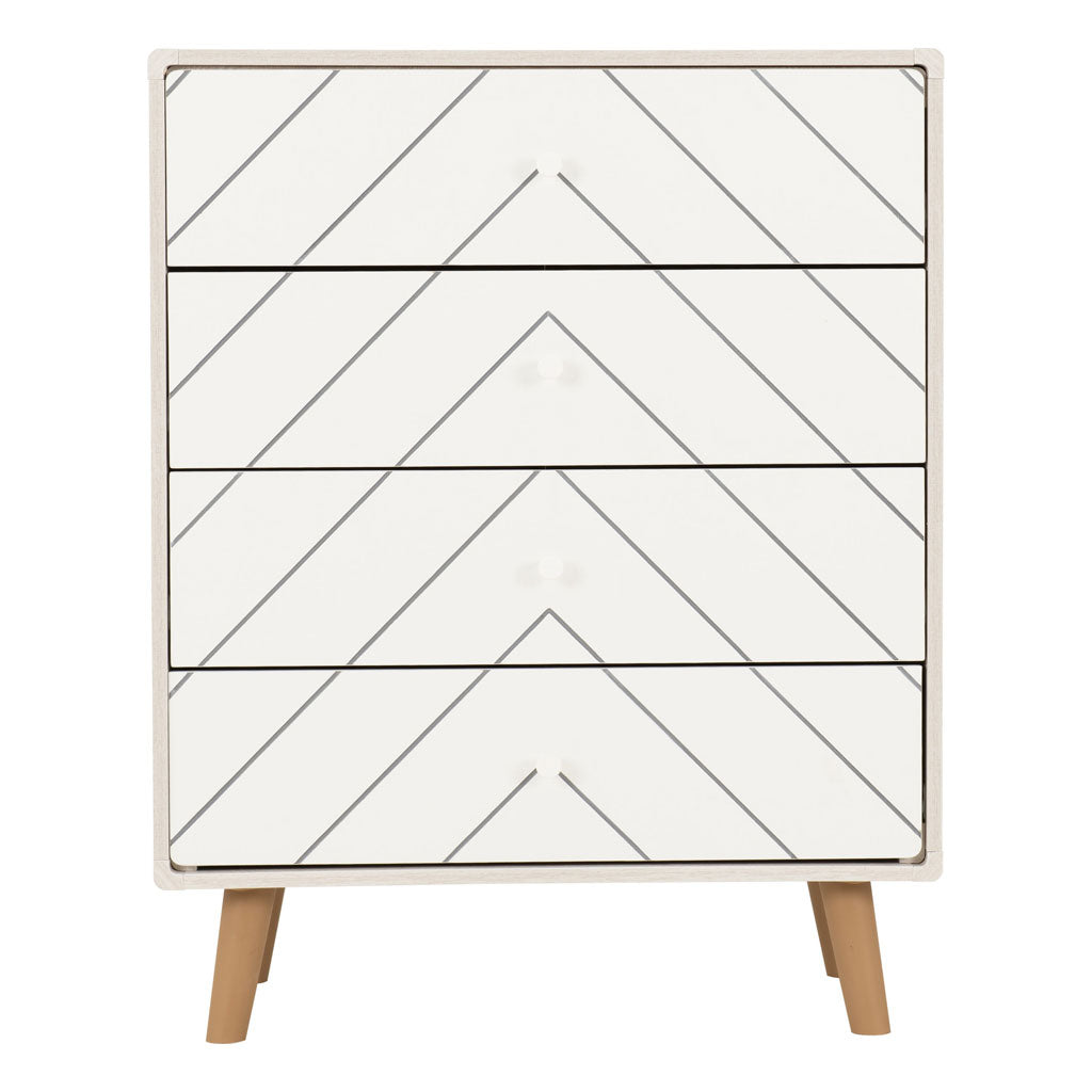 Wooden Chest Of 4 Drawers - Dixie