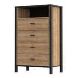 Wooden Chest Of 4 Drawers Tall - High Rock