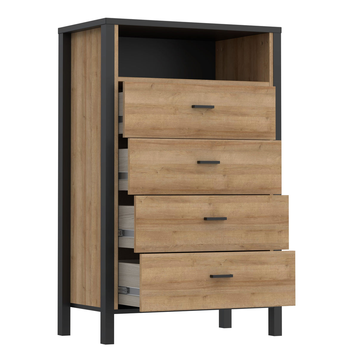 Wooden Chest Of 4 Drawers Tall - High Rock