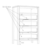 Wooden Chest Of 4 Drawers Tall - High Rock