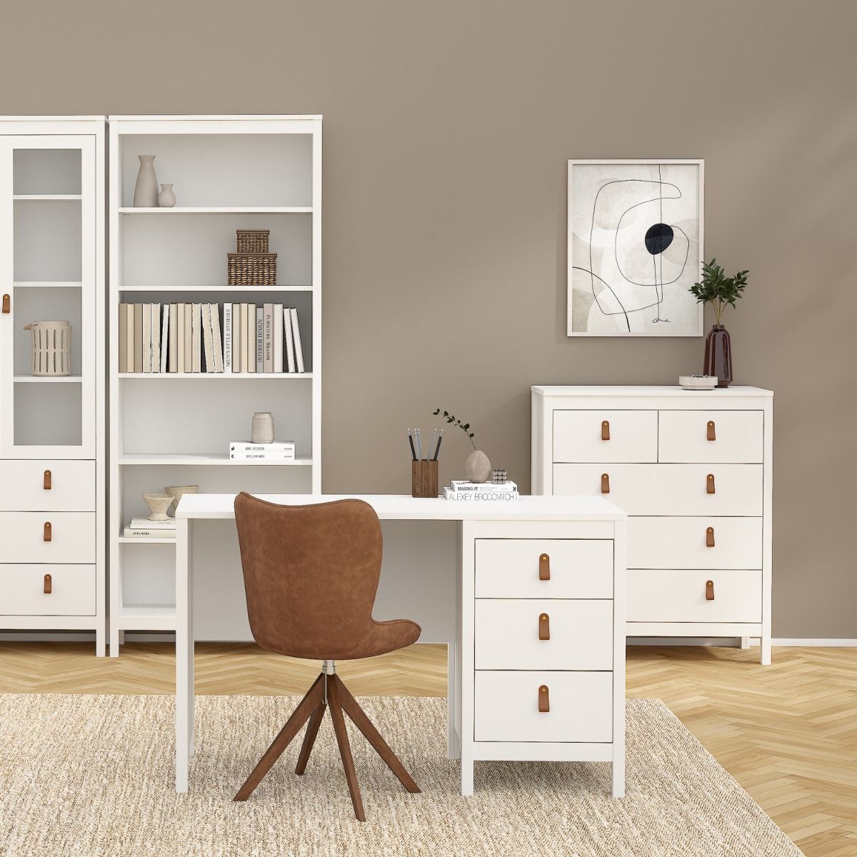 Wooden Chest Of 5 Drawers - Barcelona