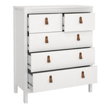 Wooden Chest Of 5 Drawers - Barcelona