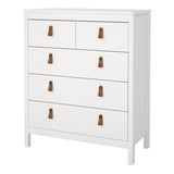 Wooden Chest Of 5 Drawers - Barcelona