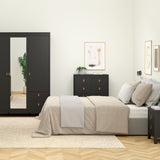 Wooden Chest Of 5 Drawers - Barcelona