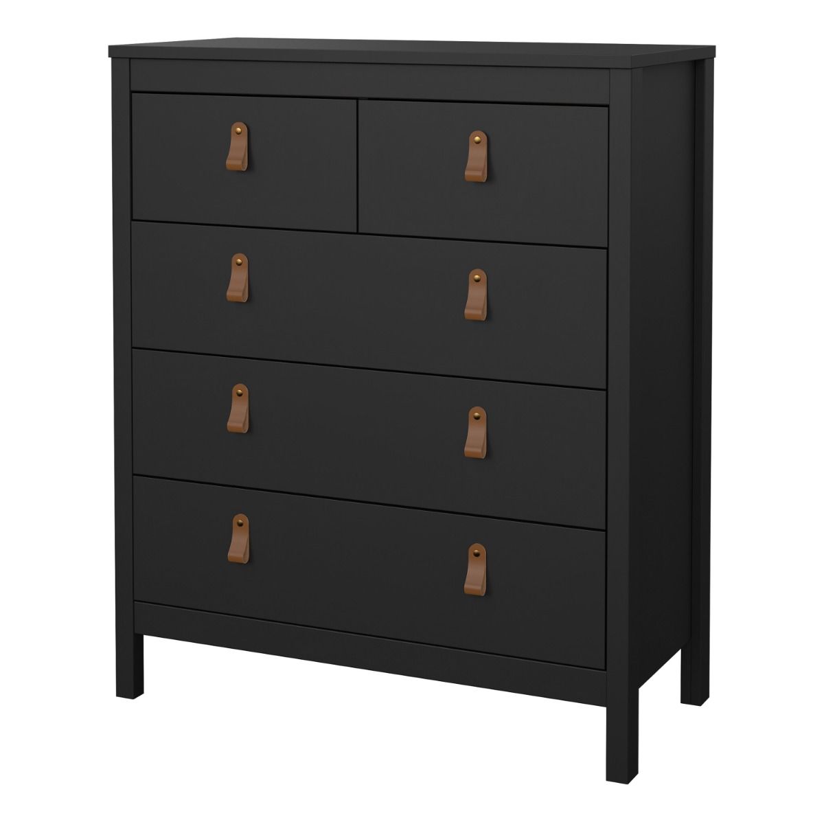 Wooden Chest Of 5 Drawers - Barcelona