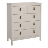 Wooden Chest Of 5 Drawers - Barcelona