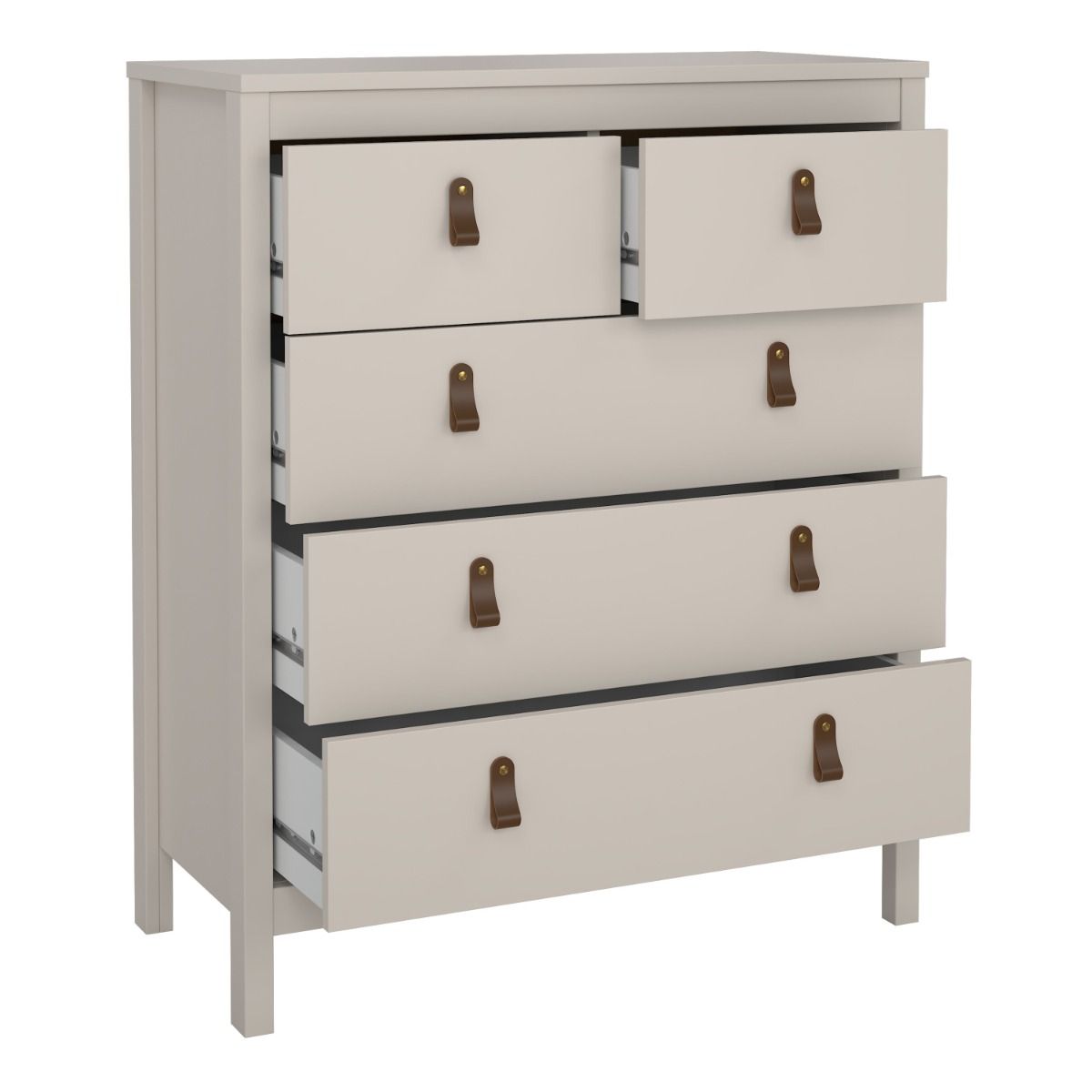 Wooden Chest Of 5 Drawers - Barcelona