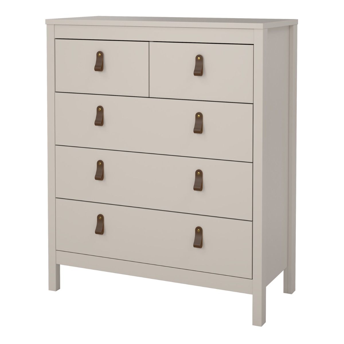 Wooden Chest Of 5 Drawers - Barcelona