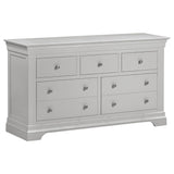 Wooden Chest Of 5 Drawers - Bordeaux