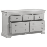 Wooden Chest Of 5 Drawers - Bordeaux