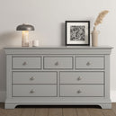 Wooden Chest Of 5 Drawers - Bordeaux
