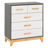 Wooden Chest Of 5 Drawers - Cleveland