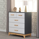 Wooden Chest Of 5 Drawers - Cleveland